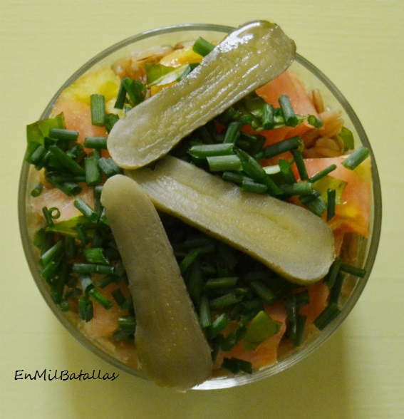 Ensalada de avena en vaso - En Mil Batallas