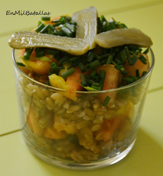 Ensalada de avena en vaso - En Mil Batallas