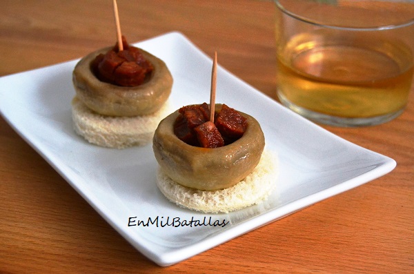 Champiñones rellenos de chorizo - En Mil Batallas