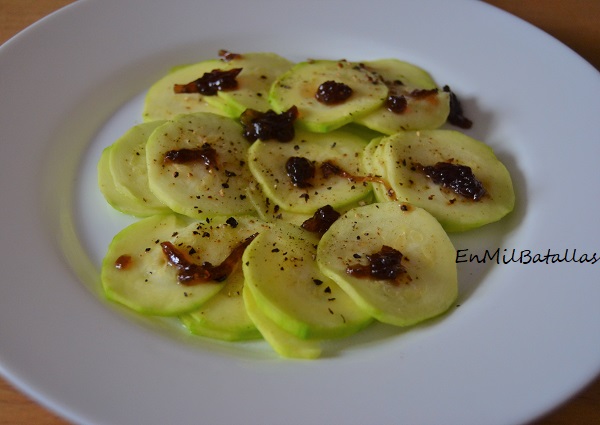 Calabacín con verduras caramelizadas - En Mil Batallas