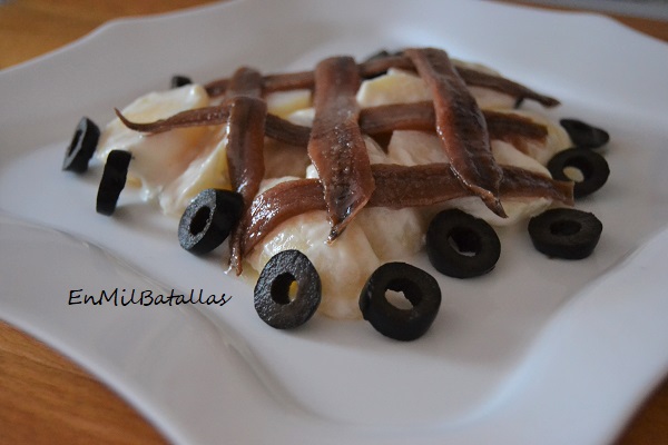 Ensalada de patatas con anchoas - En Mil Batallas