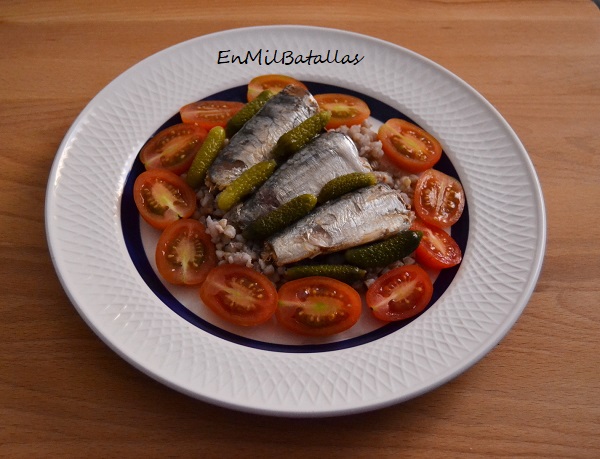 Ensalada de sardinas y trigo sarraceno - En Mil Batallas