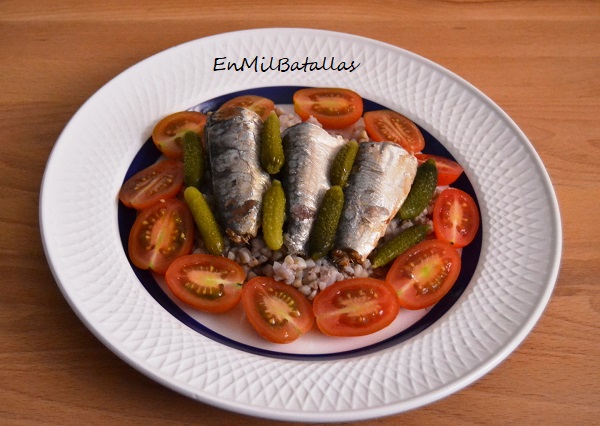 Ensalada de sardinas y trigo sarraceno - En Mil Batallas