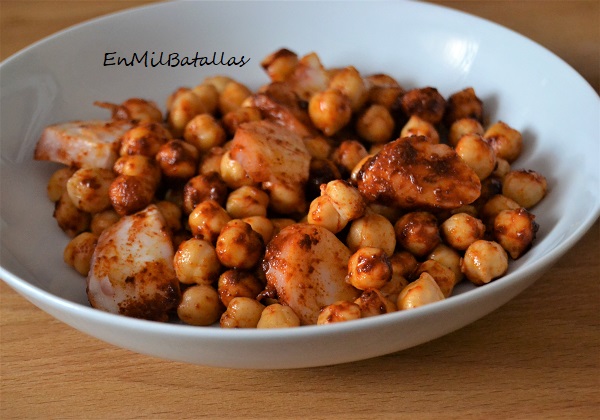 Garbanzos con pota a la gallega - En Mil Batallas